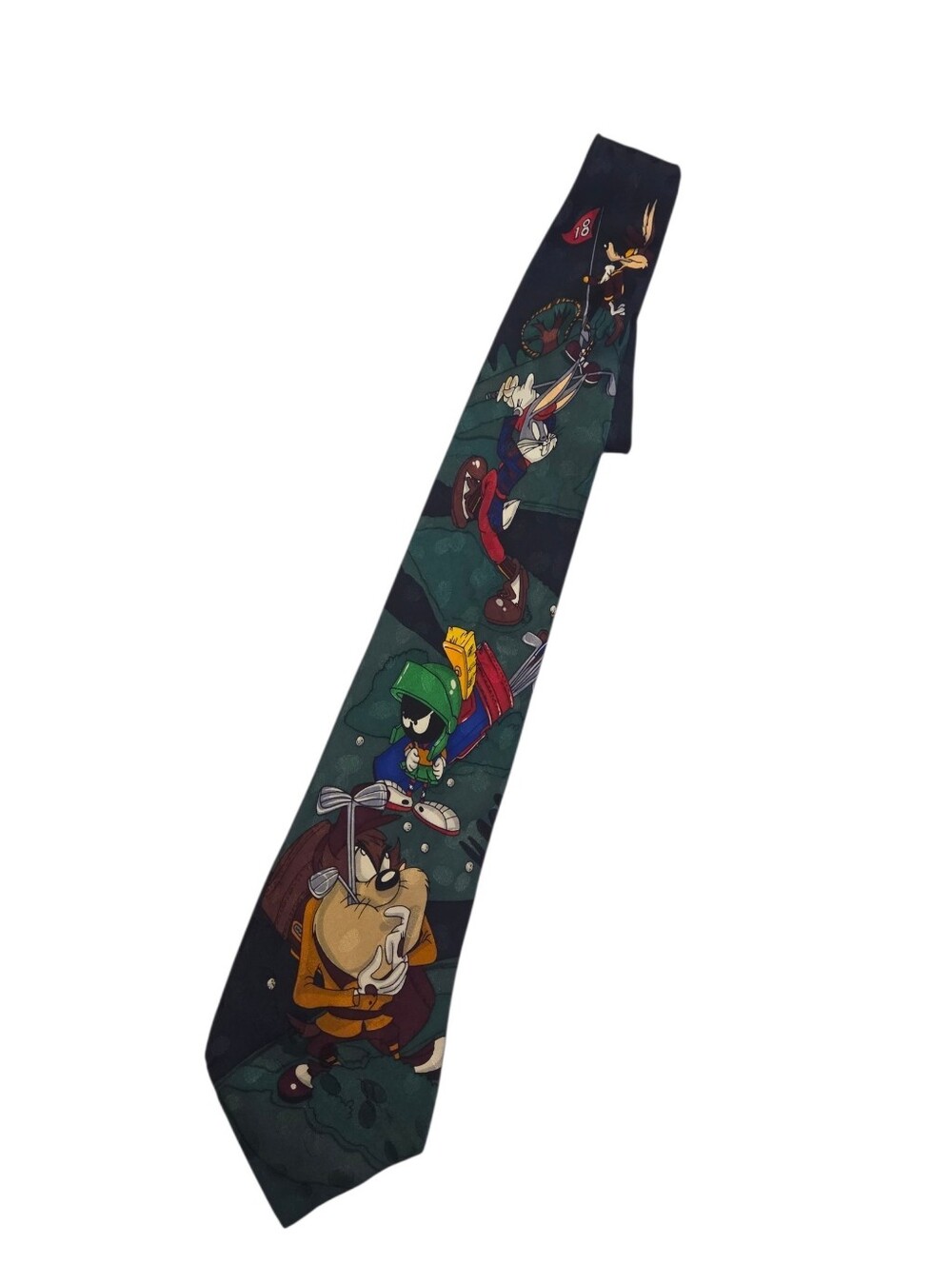 Vtg 90s Looney Tunes Silk Tie